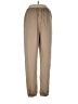 Uniqlo 100% Polyester Solid Tan Casual Pants Size L - photo 1
