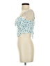 PrettyLittleThing 100% Polyester Blue White Tube Top Size 2 - photo 5