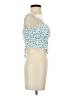 PrettyLittleThing 100% Polyester Blue White Tube Top Size 2 - photo 4