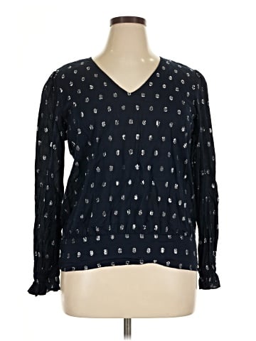 Ann Taylor Factory Long Sleeve Blouse (view 1)