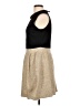 Zara Basic Tweed Gold Cocktail Dress Size L - photo 5