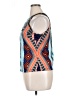 Bisou Bisou Blue Sleeveless Blouse Size XL - photo 5
