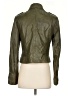 Lamarque 100% Leather Green Leather Jacket Size S - photo 2