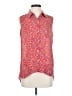 CAbi 100% Polyester Floral Pink Sleeveless Blouse Size S - photo 1