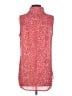CAbi 100% Polyester Floral Pink Sleeveless Blouse Size S - photo 2