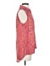 CAbi 100% Polyester Floral Pink Sleeveless Blouse Size S - photo 4