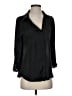 TRUTH BY REPUBLIC 100% Polyester Black 3/4 Sleeve Blouse Size S - photo 1