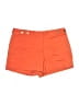 Zara Basic Solid Orange Shorts Size S - photo 1