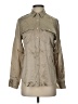 J.Crew Always 100% Silk Tan Long Sleeve Silk Top Size 2 - photo 1