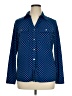MICHAEL Michael Kors Houndstooth Blue Long Sleeve Blouse Size 1X - photo 1