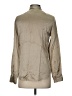 J.Crew Always 100% Silk Tan Long Sleeve Silk Top Size 2 - photo 2