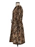 Merona 100% Polyester Animal Print Brown Casual Dress Size S - photo 5