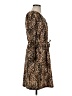 Merona 100% Polyester Animal Print Brown Casual Dress Size S - photo 4
