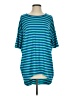 Lularoe Stripes Teal 3/4 Sleeve T-Shirt Size XS - photo 1