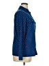 MICHAEL Michael Kors Houndstooth Blue Long Sleeve Blouse Size 1X - photo 4