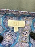 Kut from the Kloth 100% Polyester Paisley Blue Long Sleeve Blouse Size XL - photo 7