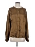 LACAUSA Brown Long Sleeve Blouse Size XS - photo 1