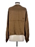LACAUSA Brown Long Sleeve Blouse Size XS - photo 2