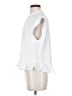 Unbranded White Sleeveless Button-Down Shirt Size 5 - photo 5