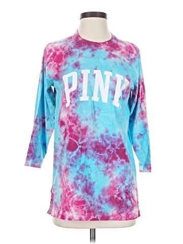 Victoria's Secret Pink 3/4 Sleeve T-Shirt (view 1)