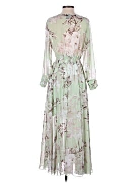 kate and lily floral maxi dress Womens Size 14 Orange Long Sleeve Elastic Waist lined MADE IN THE USA Model is 56 with a 34 bust NWT Kate & Lily Floral