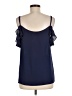 Express 100% Polyester Blue Sleeveless Blouse Size M - photo 2