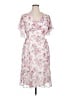 Laura Ashley 100% Polyester Floral Pink Cocktail Dress Size XL - photo 1