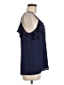 Express 100% Polyester Blue Sleeveless Blouse Size M - photo 4