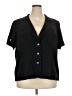Lane Bryant Outlet Black Short Sleeve Blouse Size 22 - 24 Plus - photo 1
