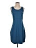 Columbia 100% Polyester Solid Blue Casual Dress Size S - photo 1