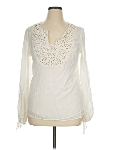 White House Black Market Long Sleeve Blouse (view 1)