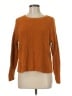 Lucky Brand 100% Cotton Solid Orange Pullover Sweater Size M - photo 1