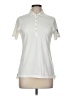 PETER MILLAR Ivory Short Sleeve Blouse Size M - photo 1