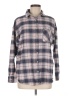 Altar'd State Plaid Gray Long Sleeve Button-Down Shirt Size M - photo 1