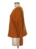 Lucky Brand 100% Cotton Solid Orange Pullover Sweater Size M - photo 5