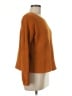 Lucky Brand 100% Cotton Solid Orange Pullover Sweater Size M - photo 4