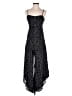 Mi ami 100% Rayon Polka Dots Black Jumpsuit Size XS - photo 1