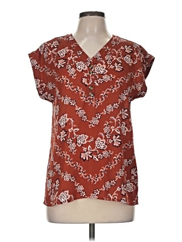 Maurices Short Sleeve Blouse (view 1)