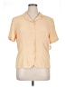 Impressions Tan Short Sleeve Blouse Size 16 - photo 1