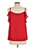 Express 100% Polyester Red Sleeveless Blouse Size M - photo 2
