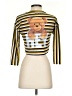 Bella Stripes Yellow 3/4 Sleeve Top Size S - photo 2