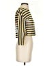 Bella Stripes Yellow 3/4 Sleeve Top Size S - photo 4