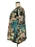 Avenue Teal Short Sleeve Blouse Size 18 Plus - photo 5