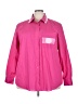 Foxcroft Color Block Pink Long Sleeve Button-Down Shirt Size 24W - photo 1