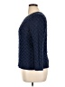 Lands' End 100% Baumwolle Chevron-herringbone Blue Pullover Sweater Size XL (petite) - photo 5