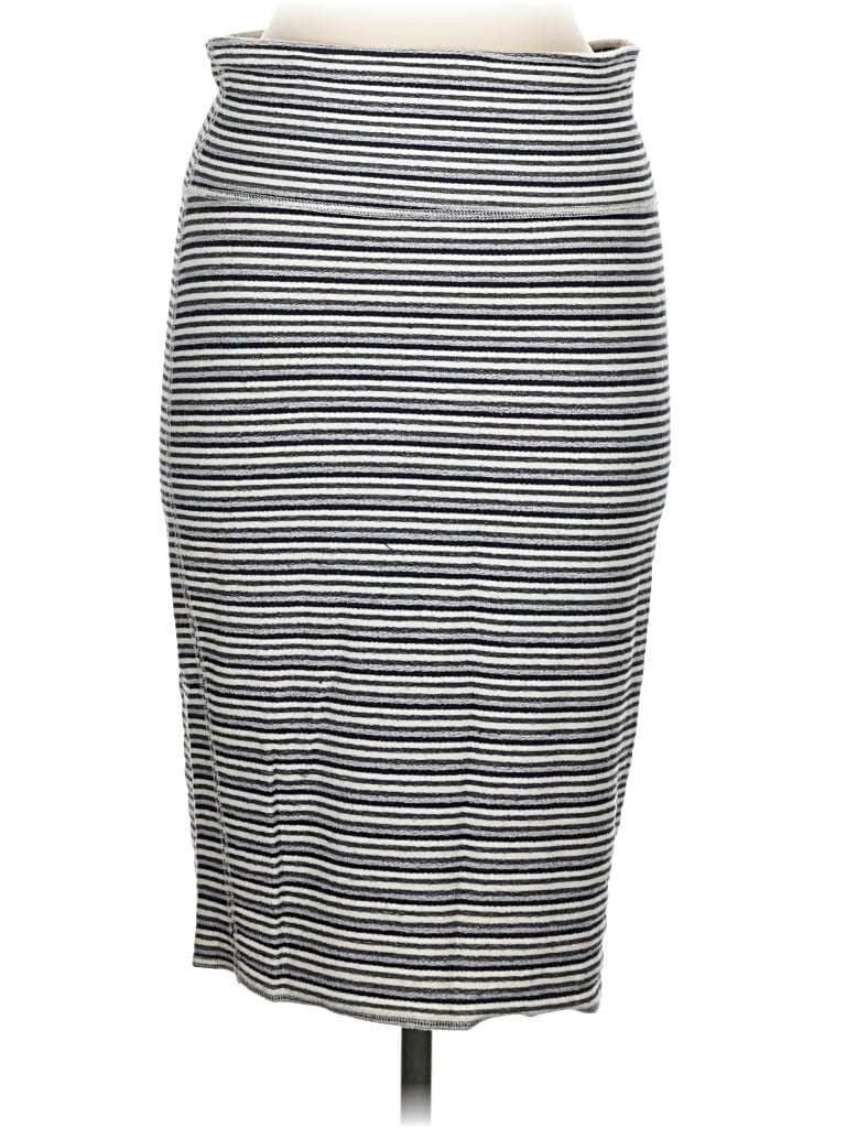 Pre-owned Three Dots Casual Skirt In Gray