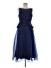 JS Collections 100% Polyester Blue Cocktail Dress Size 8 - photo 1