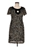 Connected Apparel Graphic Black Casual Dress Size 8 Petite - photo 1