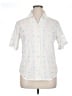 DressBarn 100% Cotton Stars Ivory Short Sleeve Blouse Size XL - photo 1