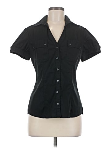 Express Design Studio Short Sleeve Blouse (view 1)